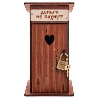 Туалет копилка 1 кабинка "Деньги не пахнут" окрашенная во Дедовске